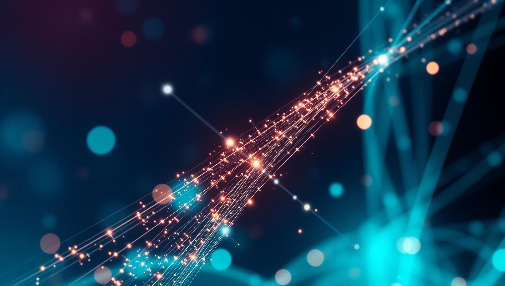 Glowing optical fibres representing quantum light